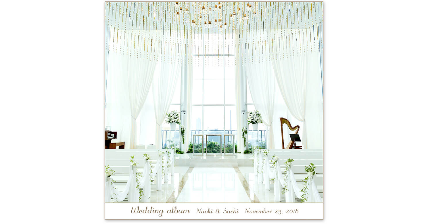 アヴァンセリアン大阪 結婚式アルバム 表紙