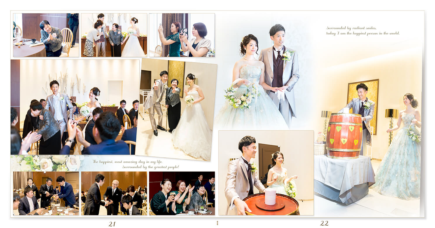 21～22ページ アヴァンセリアン大阪 結婚式アルバム