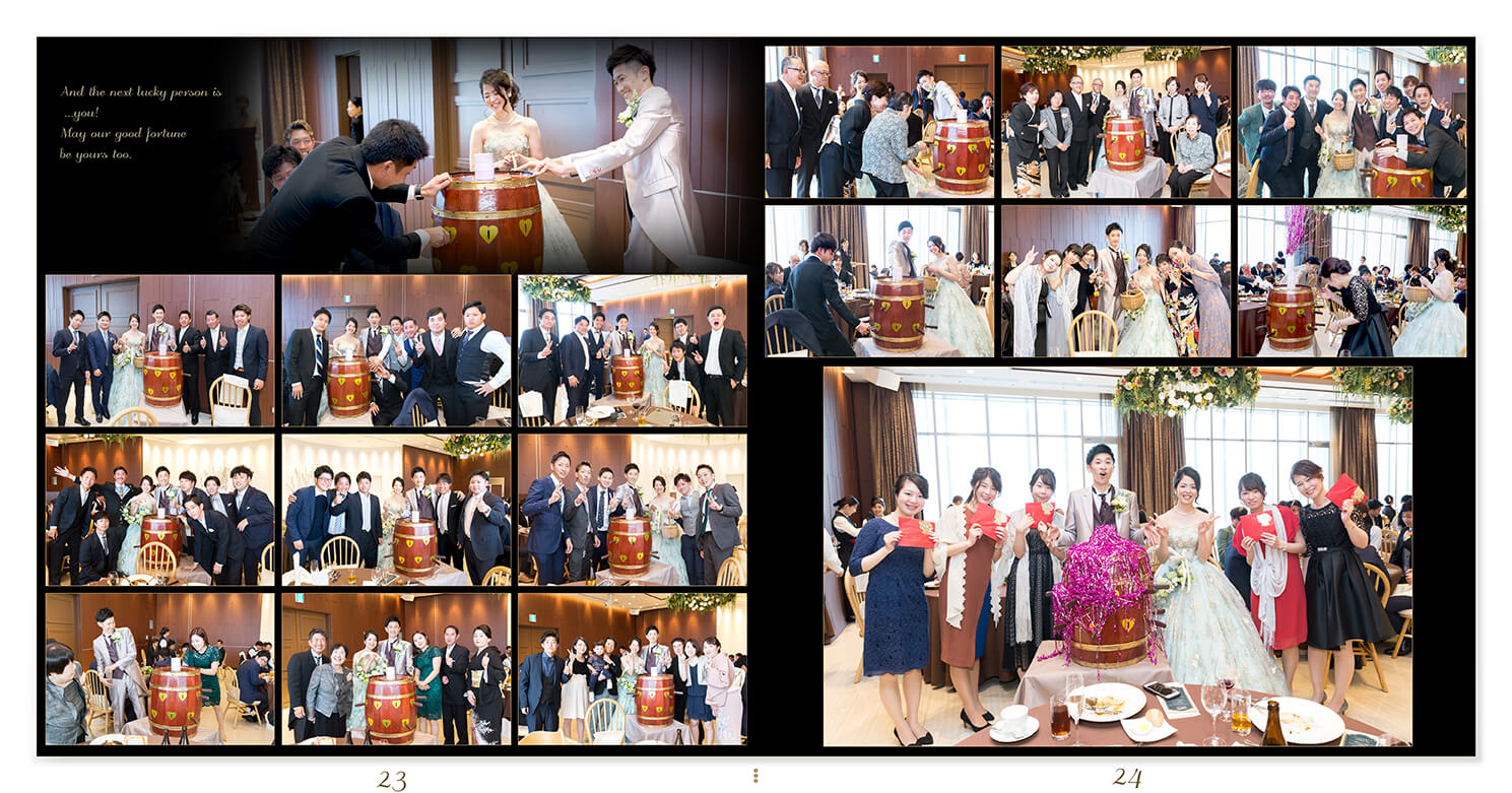 23～24ページ アヴァンセリアン大阪 結婚式アルバム