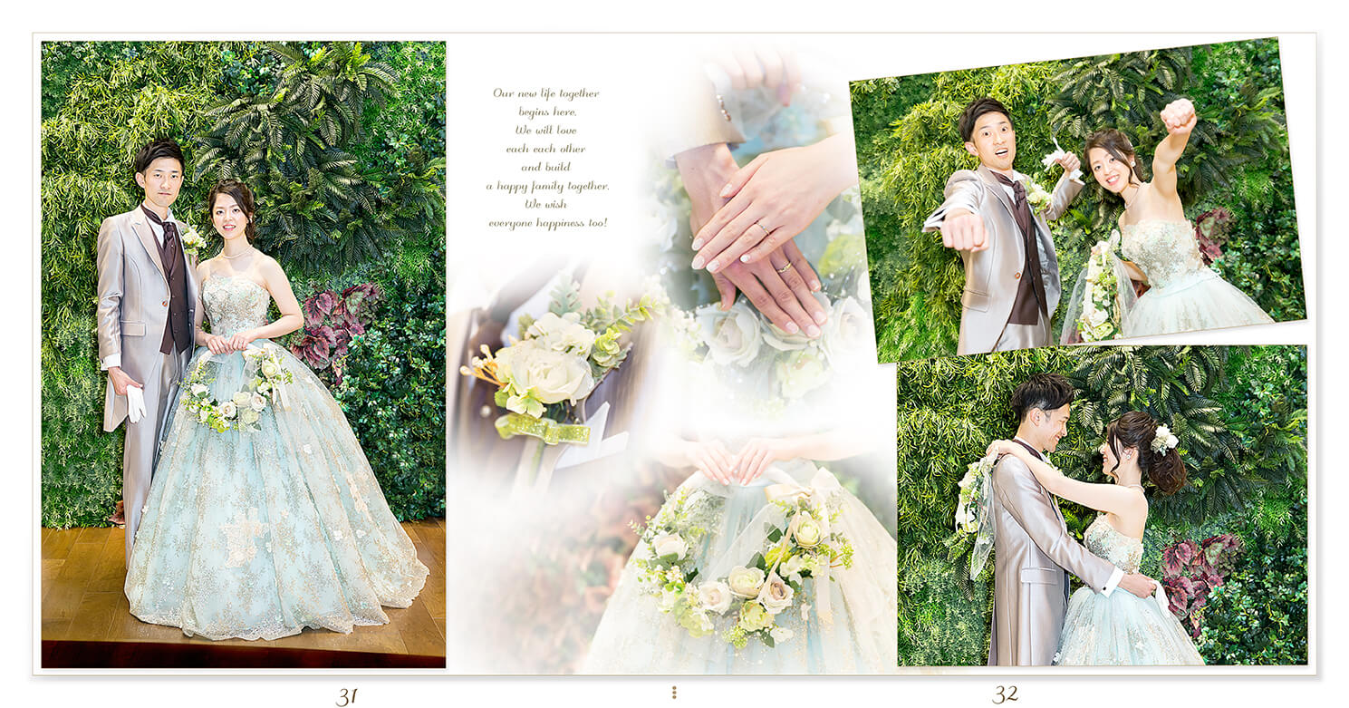 31～32ページ アヴァンセリアン大阪 結婚式アルバム