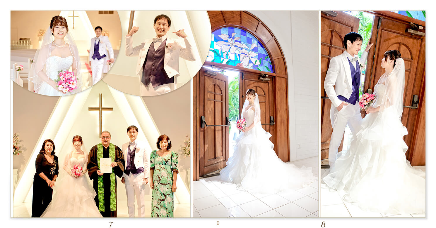 7～8ページ ハワイ アラモアナ 結婚アルバム