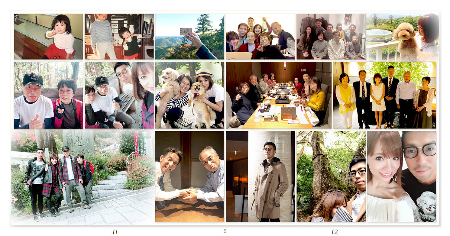 11～12ページ スナップ写真 結婚アルバム