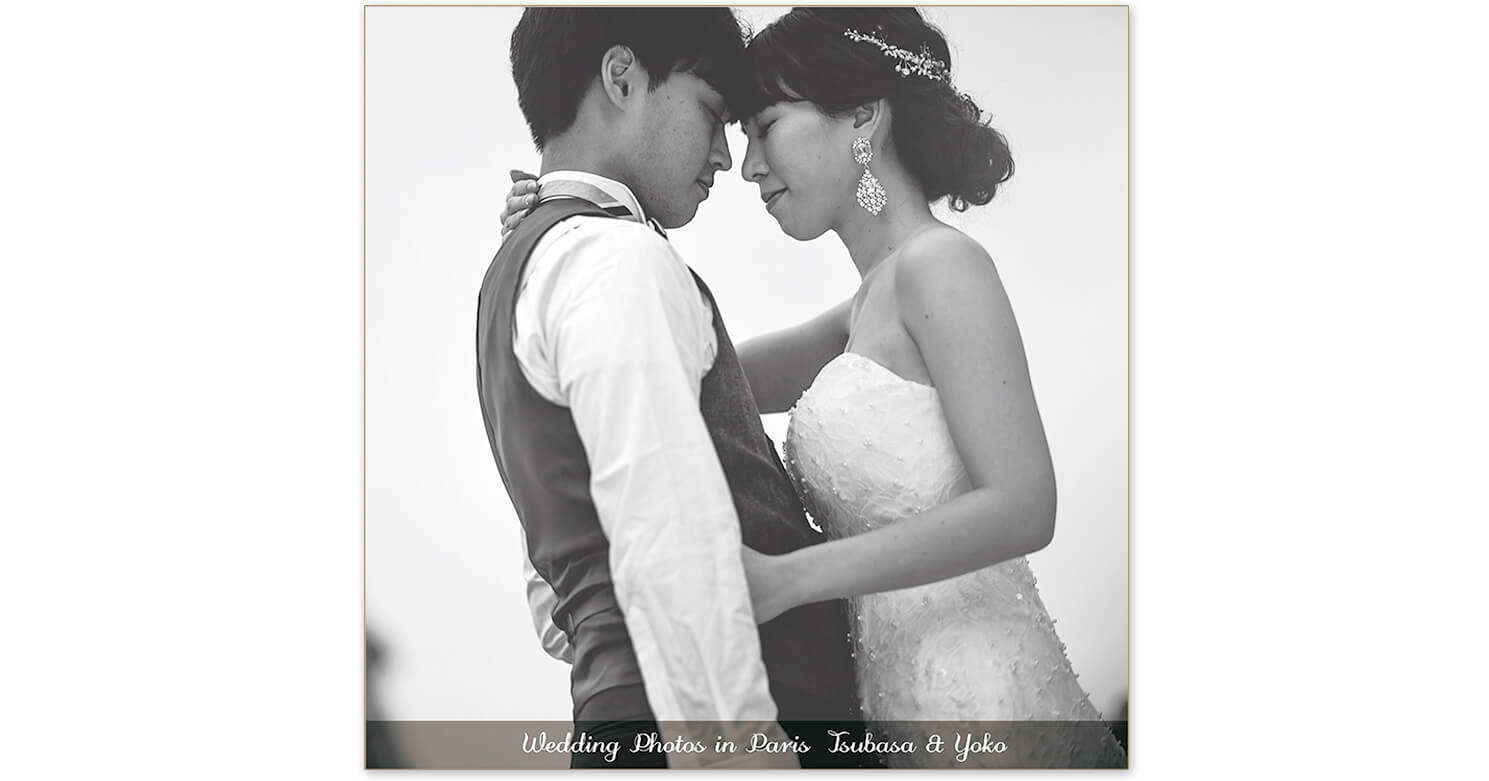 パリ 前撮り ウエディングアルバム 表紙