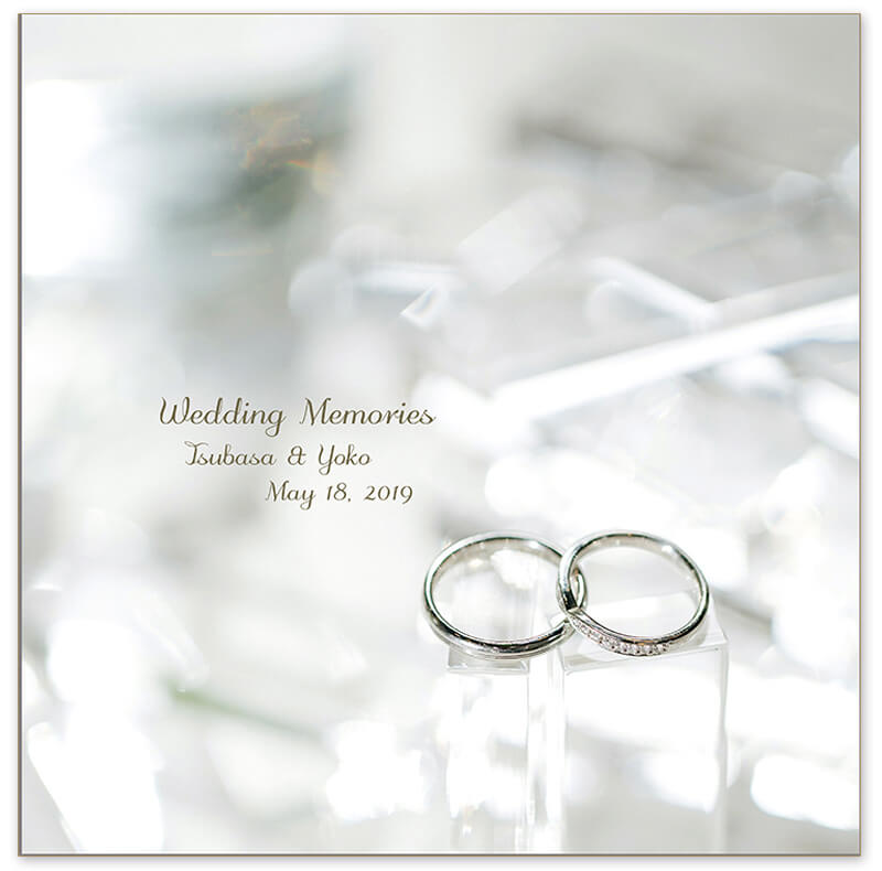 ガーデンウエディング 結婚式アルバム 表紙