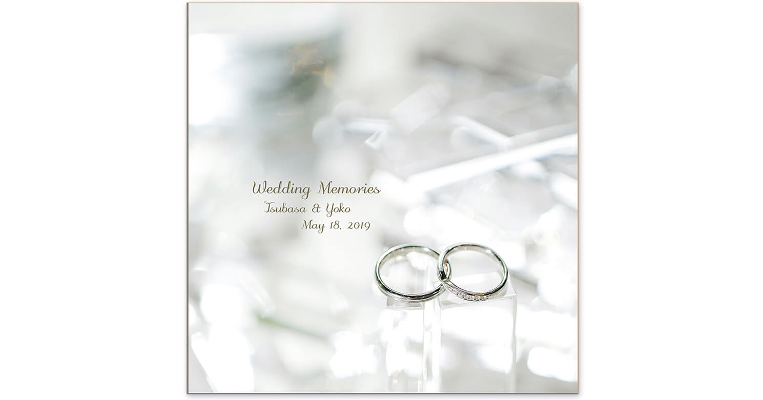 ガーデンウエディング 結婚式アルバム 表紙