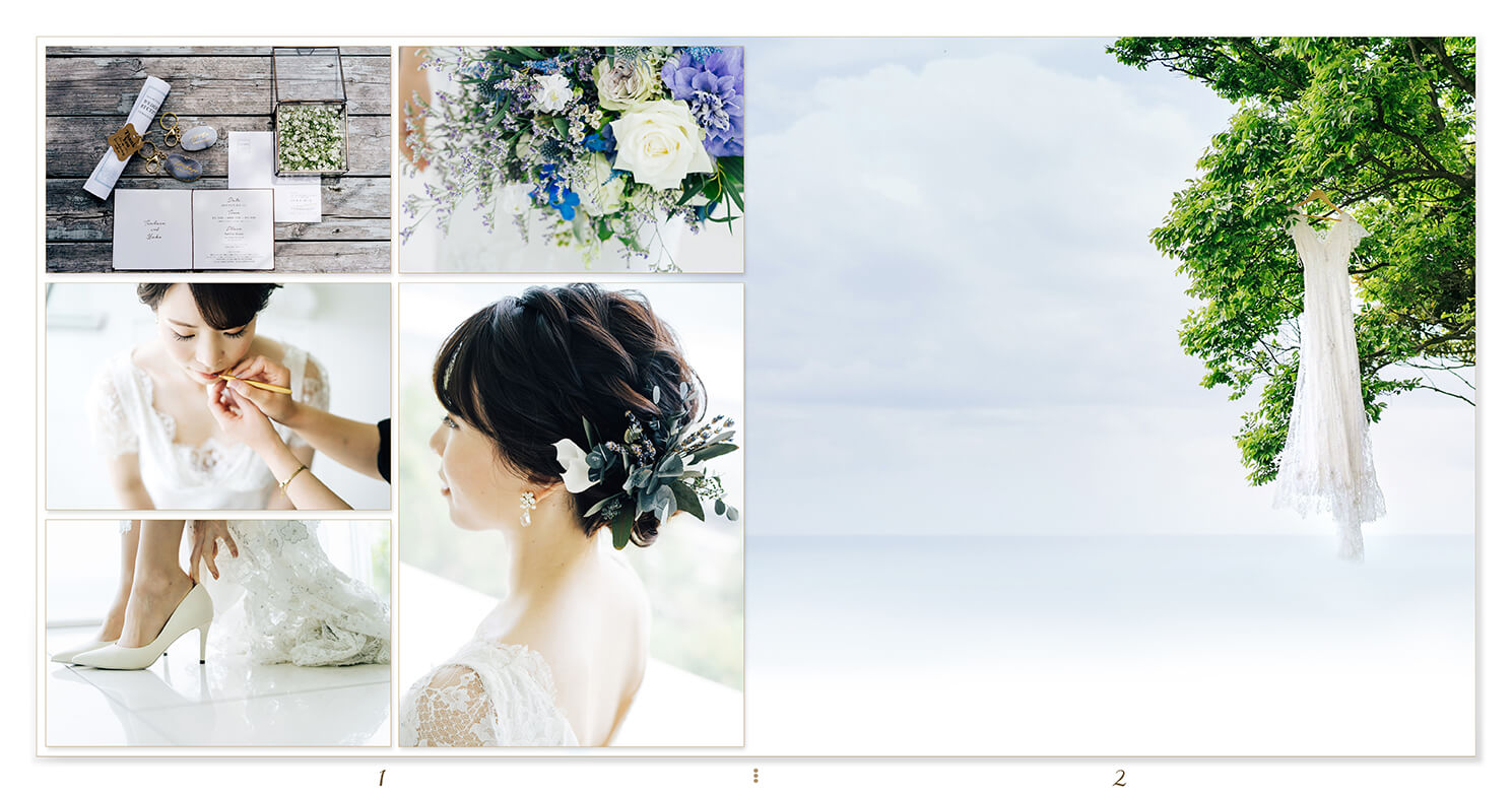 1～2ページ ガーデンウエディング 結婚式アルバム