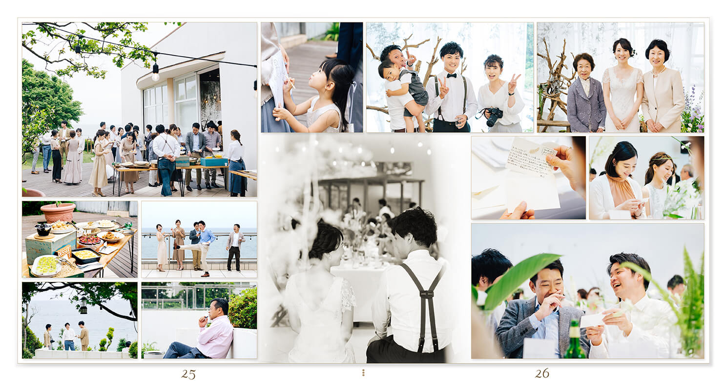 25～26ページ ガーデンウエディング 結婚式アルバム