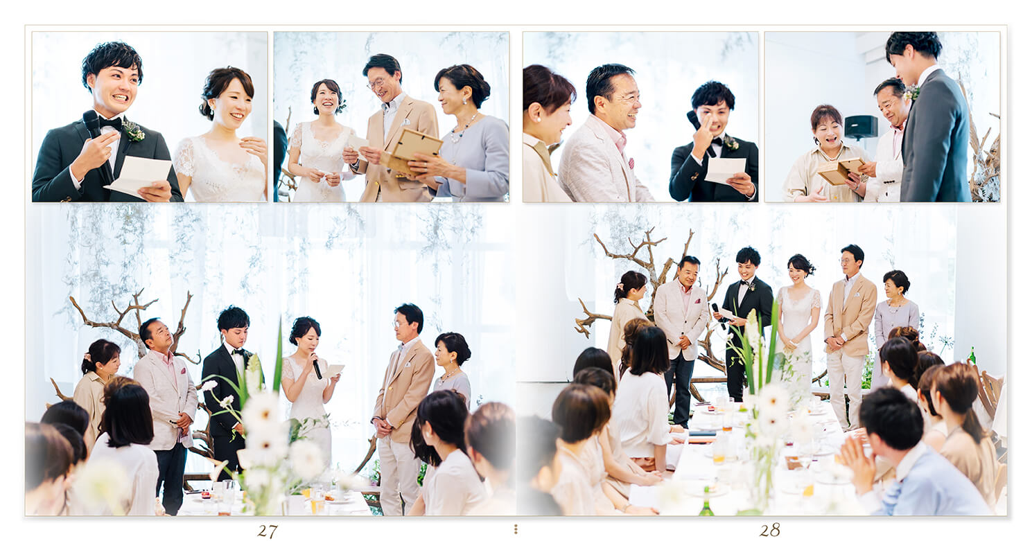 27～28ページ ガーデンウエディング 結婚式アルバム