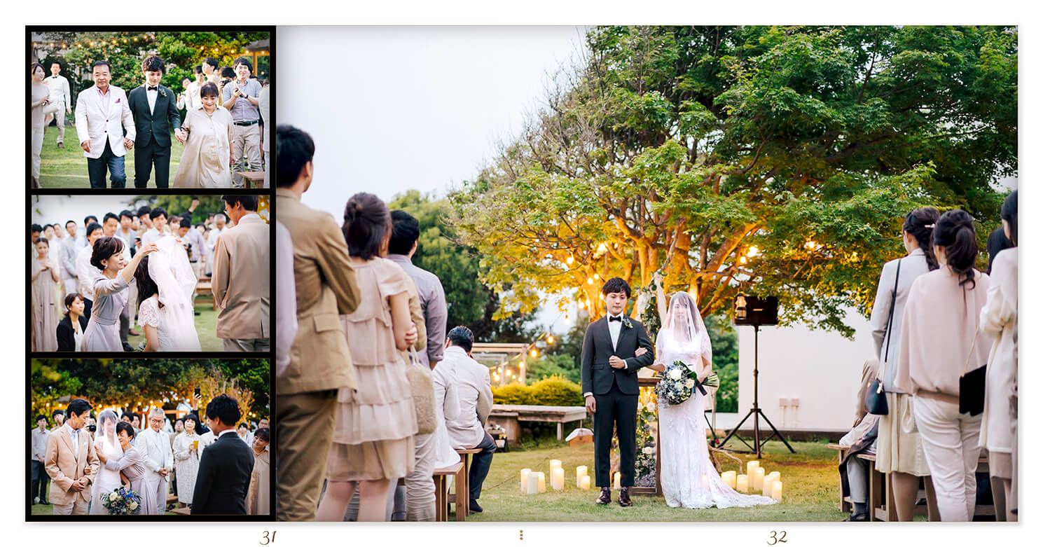 31～32ページ ガーデンウエディング 結婚式アルバム