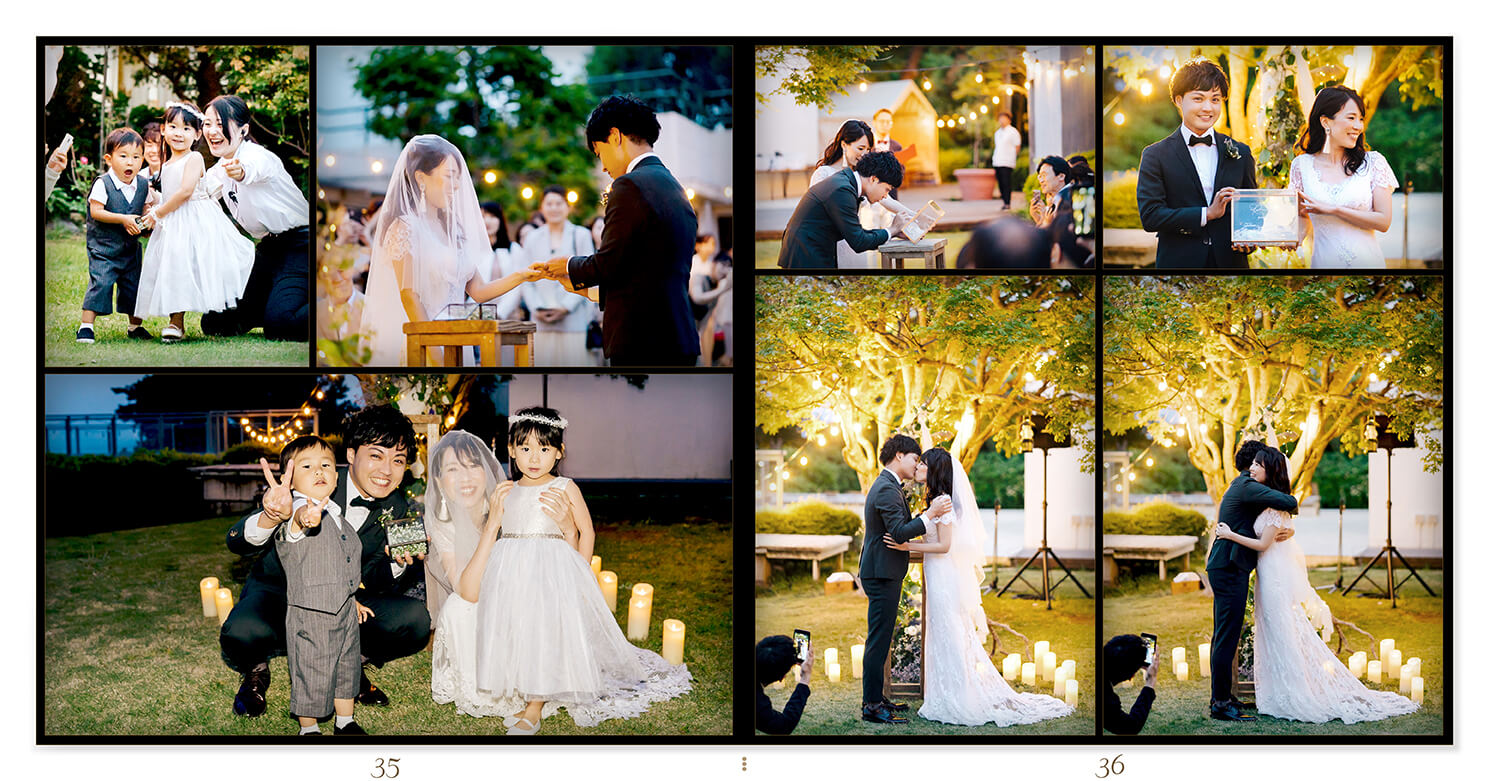 35～36ページ ガーデンウエディング 結婚式アルバム