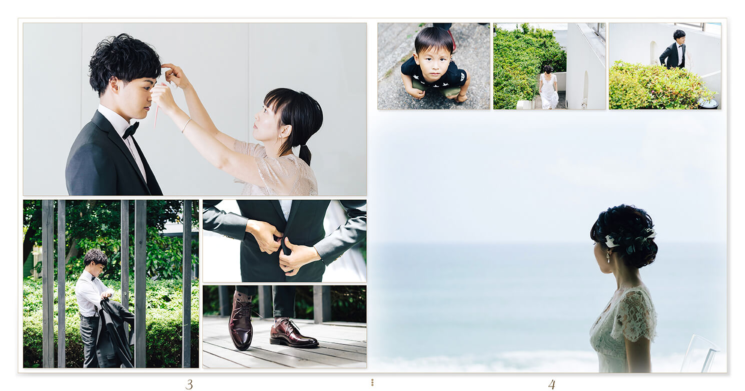 3～4ページ ガーデンウエディング 結婚式アルバム