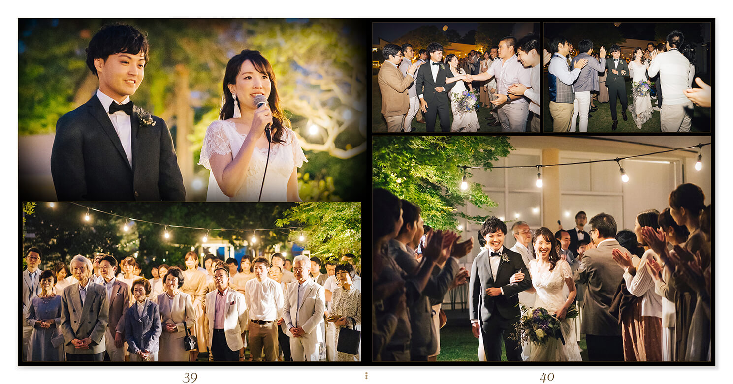 39～40ページ ガーデンウエディング 結婚式アルバム
