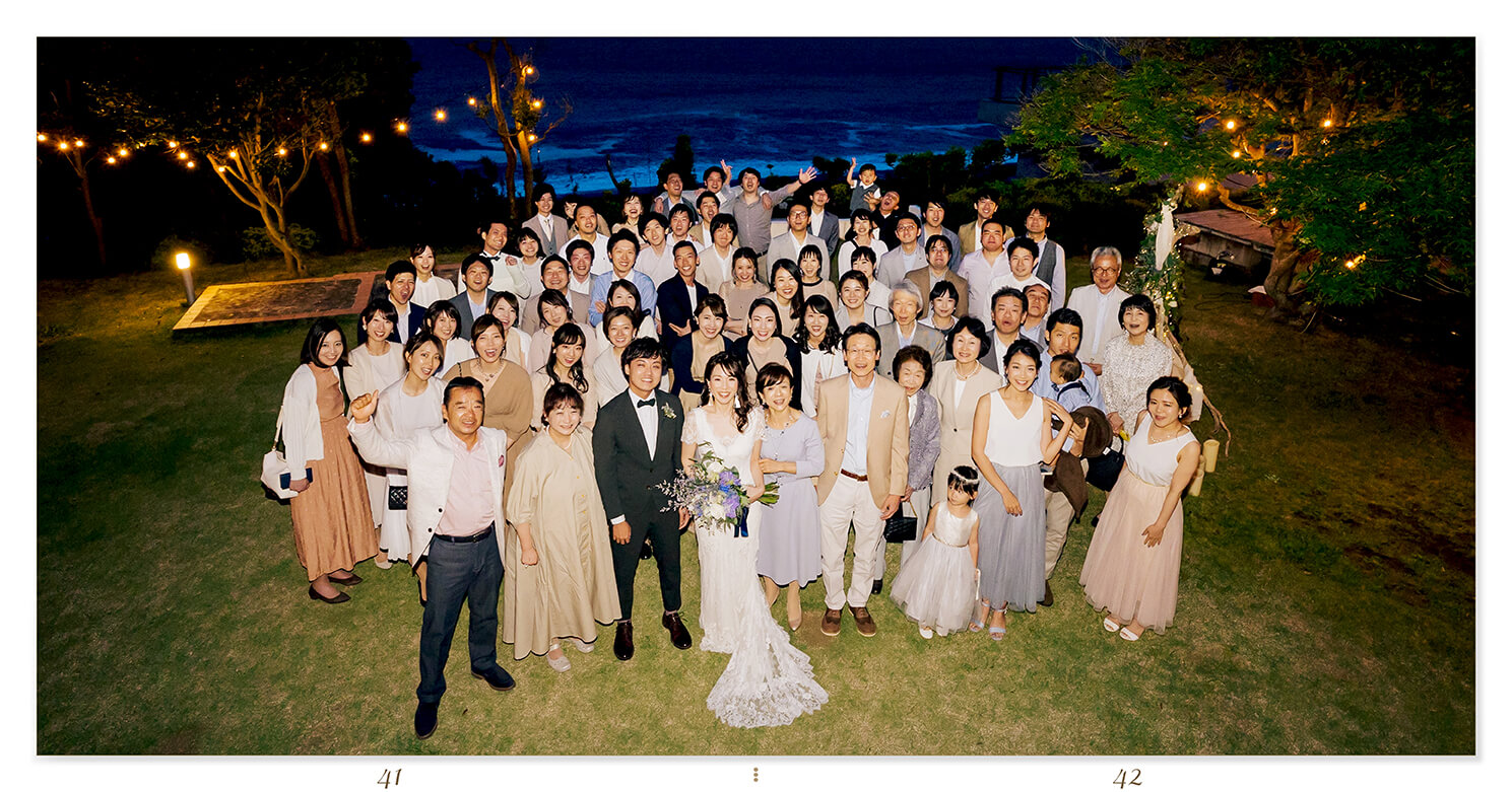 41～42ページ ガーデンウエディング 結婚式アルバム