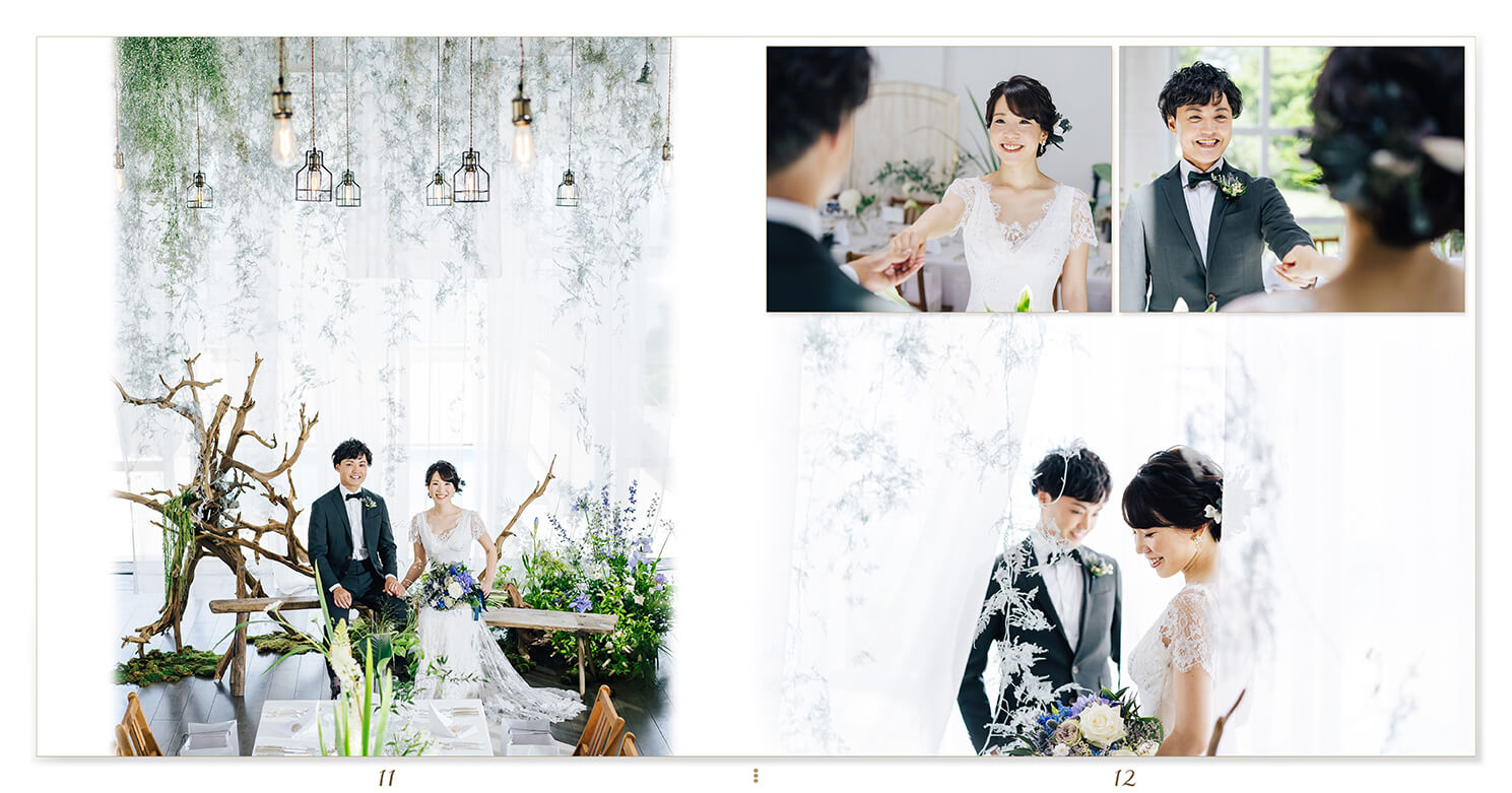 11～12ページ ガーデンウエディング 結婚式アルバム