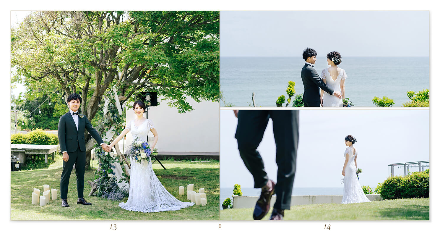 13～14ページ ガーデンウエディング 結婚式アルバム