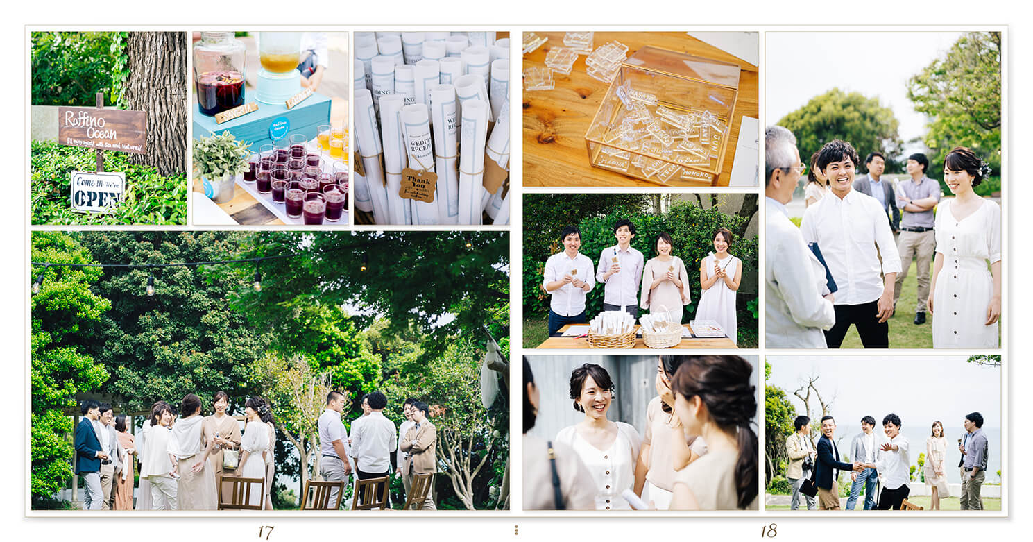 17～18ページ ガーデンウエディング 結婚式アルバム