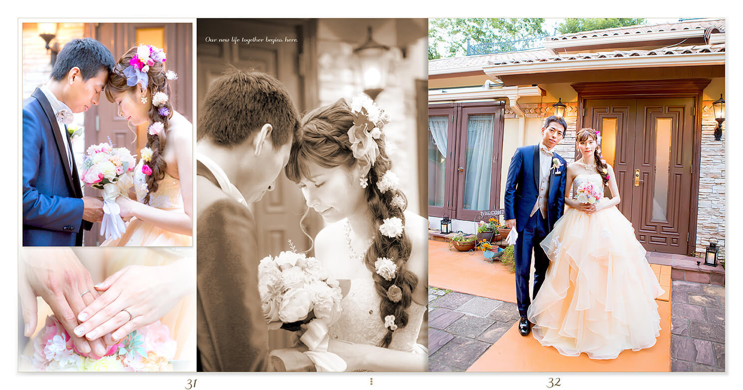 31～32ページ フロレスタヴェーラ教会 結婚式アルバム