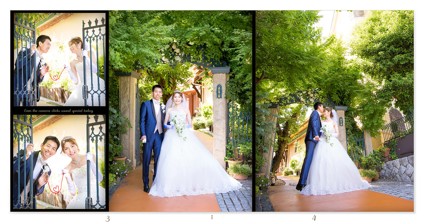 3～4ページ フロレスタヴェーラ教会 結婚式アルバム