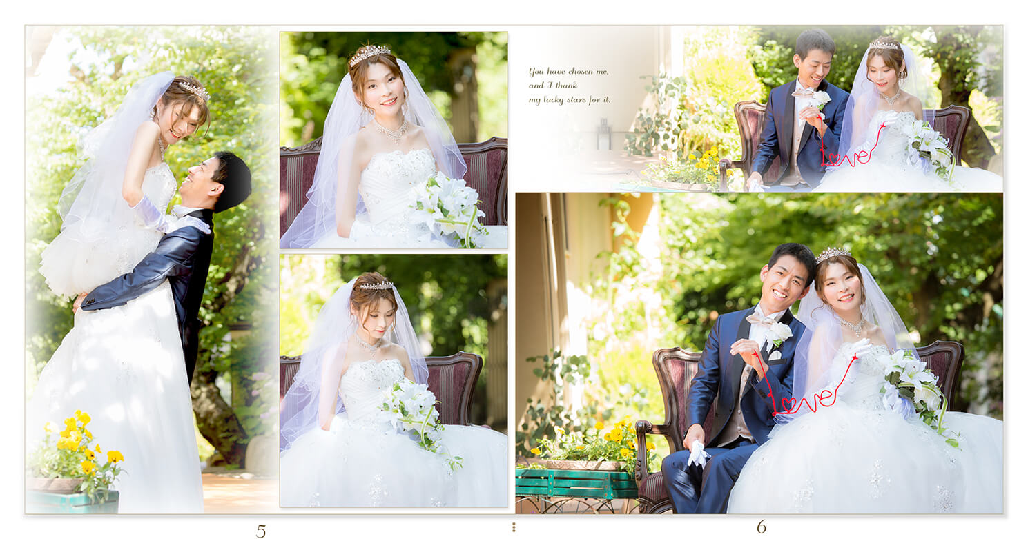 5～6ページ フロレスタヴェーラ教会 結婚式アルバム
