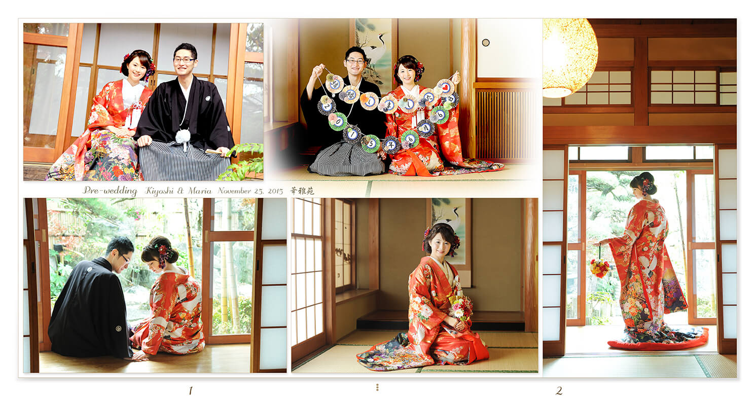 1～2ページ 華雅苑 前撮りアルバム