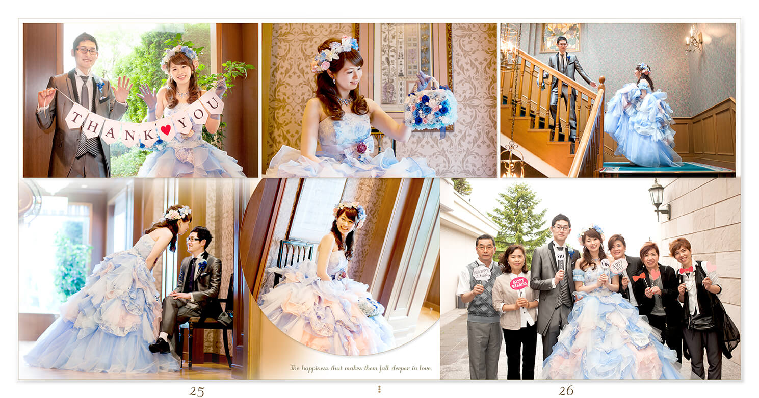 25～26ページ エクシブ山中湖サンクチュアリ・ヴィラ 結婚アルバム