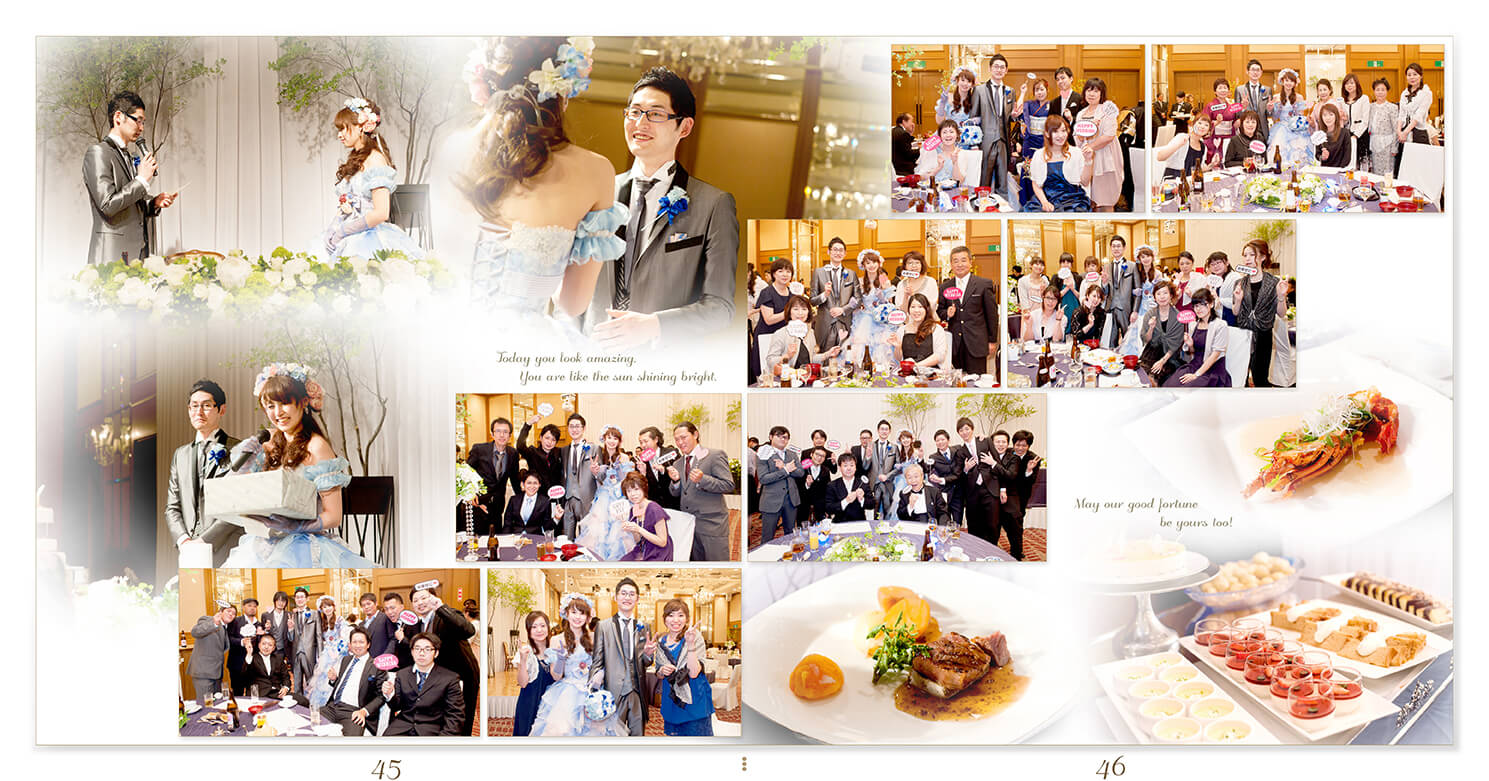 45～46ページ エクシブ山中湖サンクチュアリ・ヴィラ 結婚アルバム