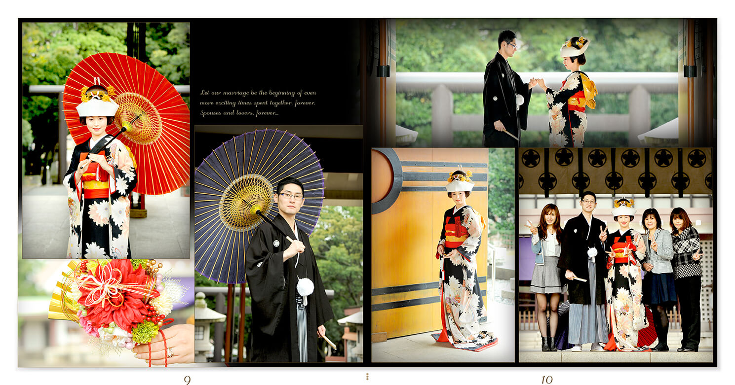 9～10ページ 華雅苑 前撮りアルバム