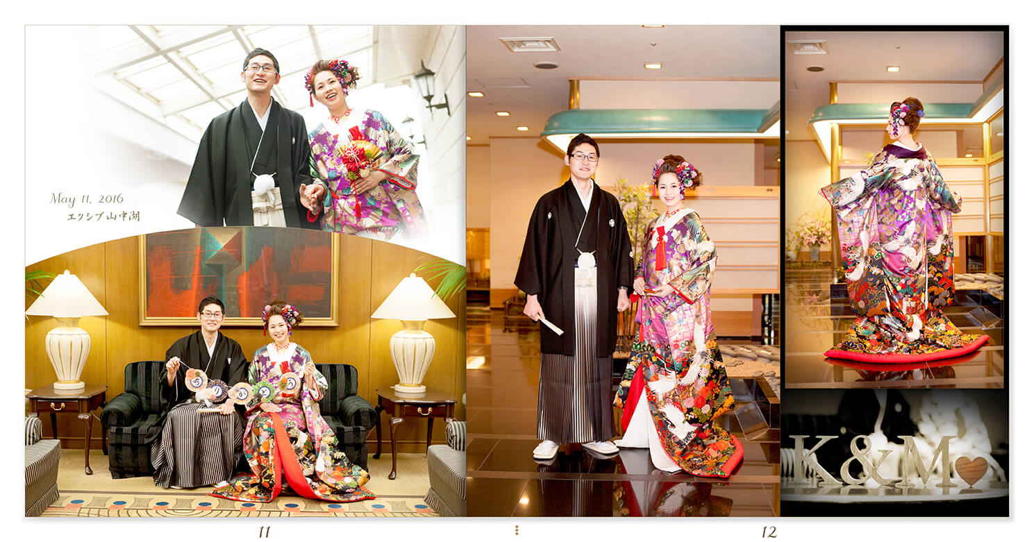 11～12ページ エクシブ山中湖 前撮りアルバム