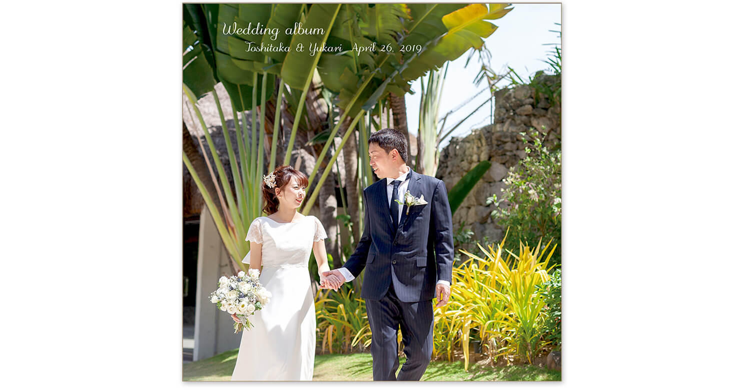 セブ島 結婚式アルバム 表紙