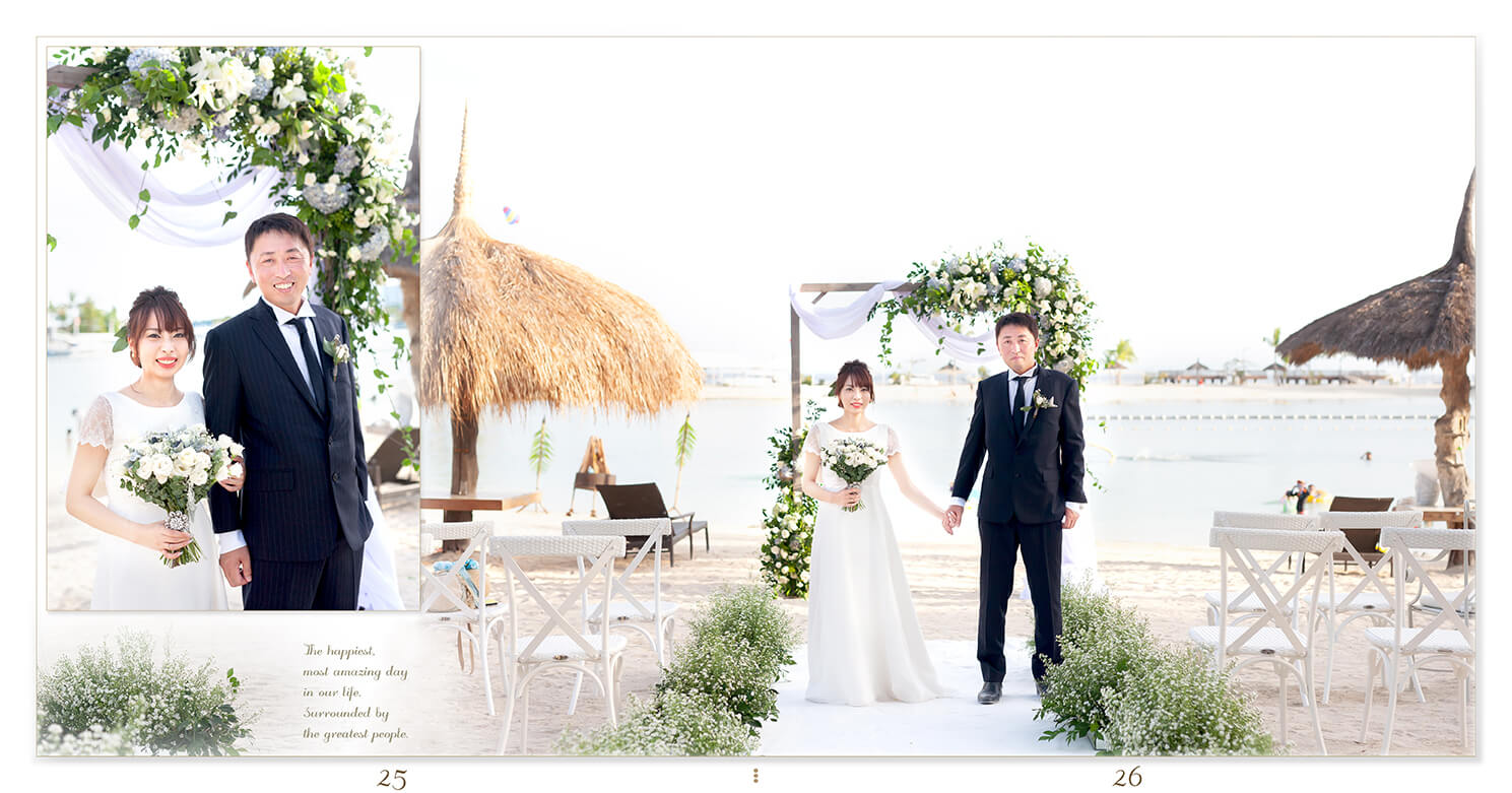 25～26ページ セブ島 結婚式アルバム
