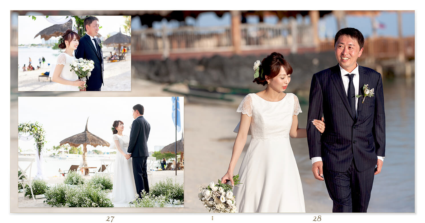 27～28ページ セブ島 結婚式アルバム