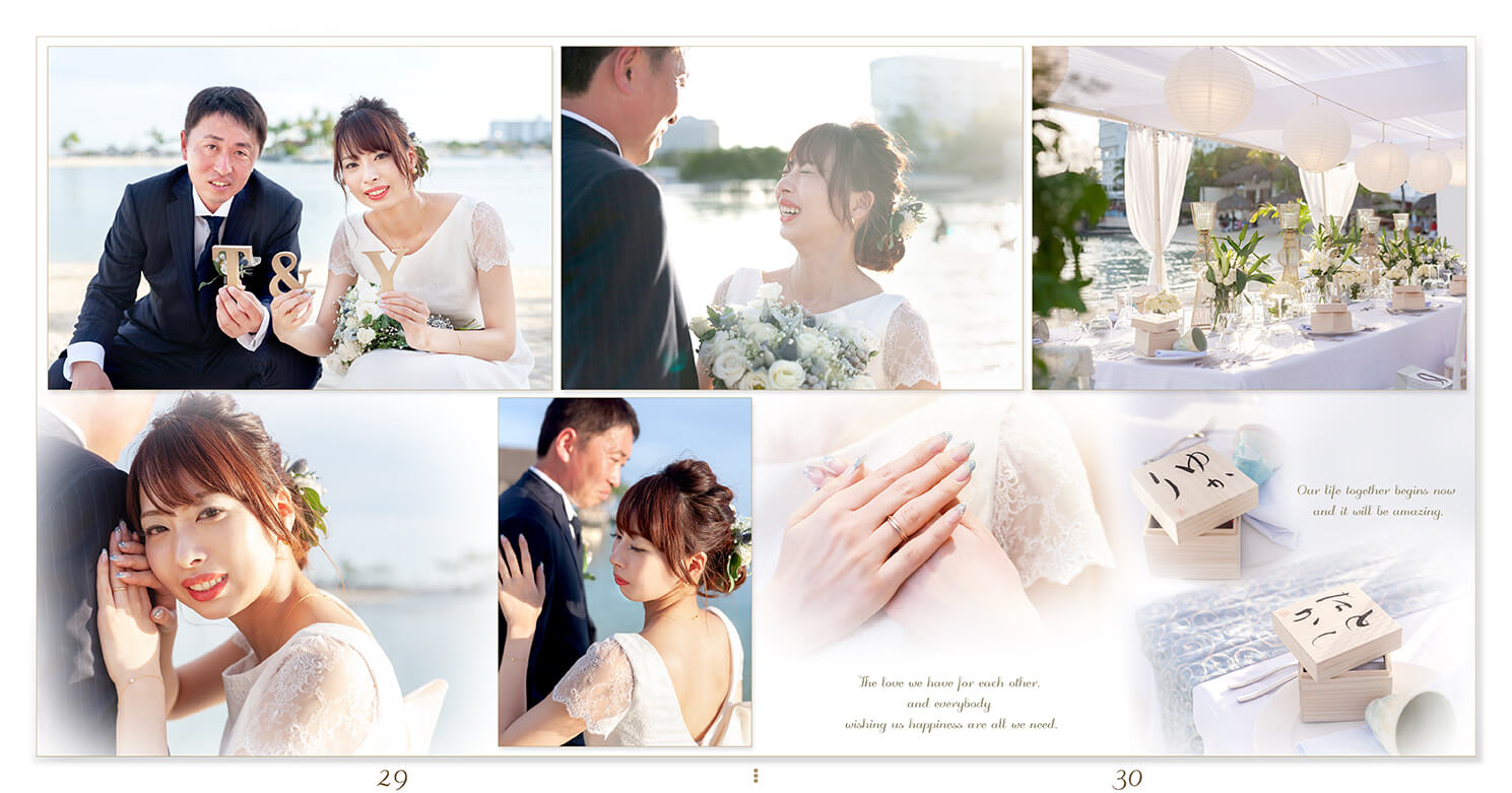 29～30ページ セブ島 結婚式アルバム