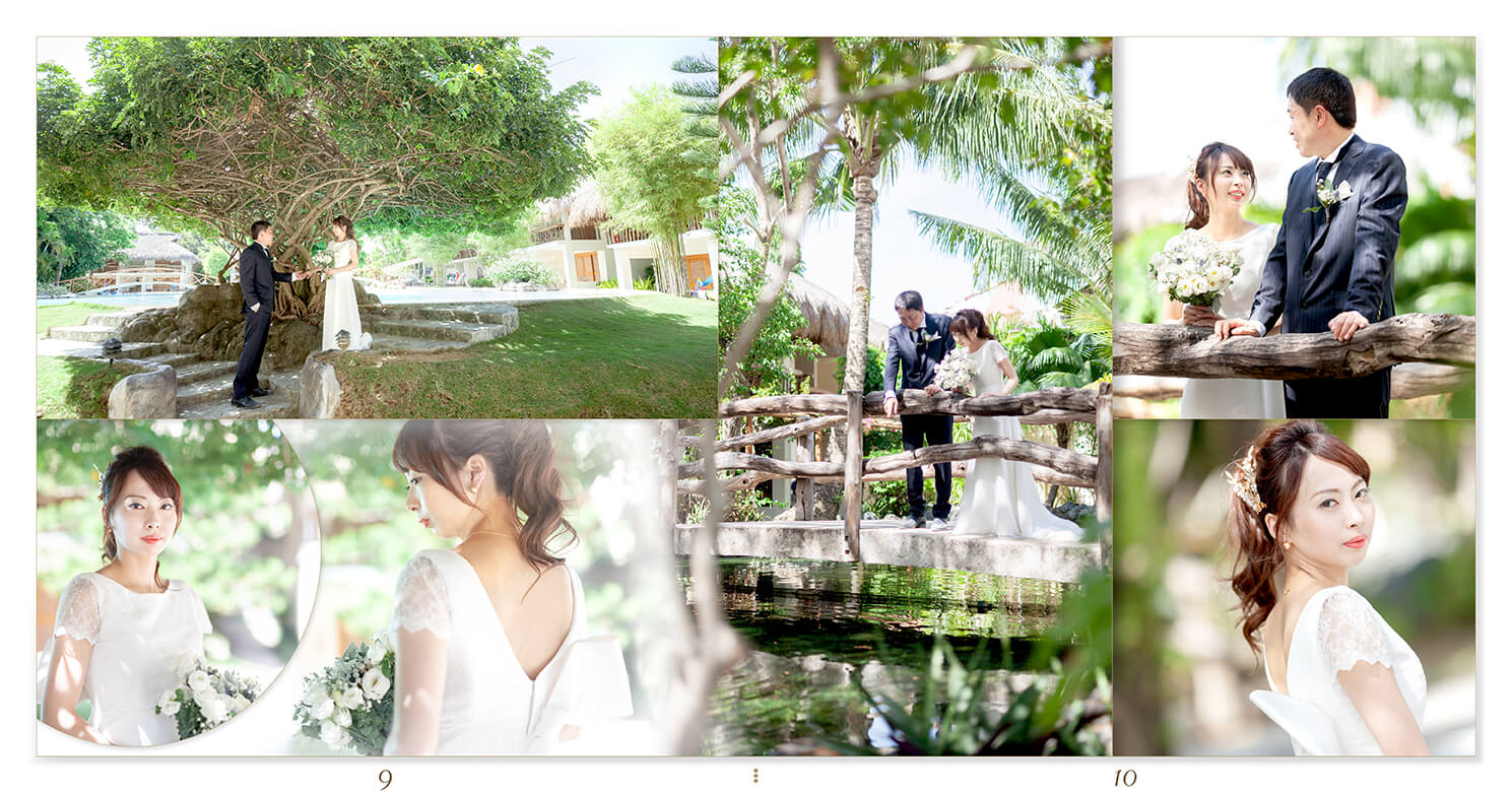 9～10ページ セブ島 前撮りアルバム