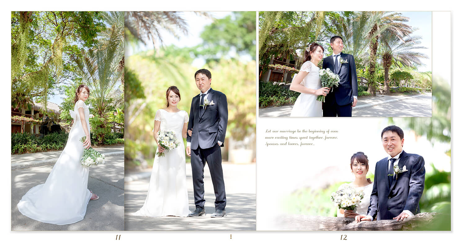 11～12ページ セブ島 前撮りアルバム