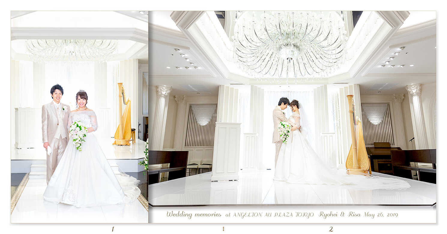 1～2ページ アンジェリオン オ プラザ東京 結婚アルバム