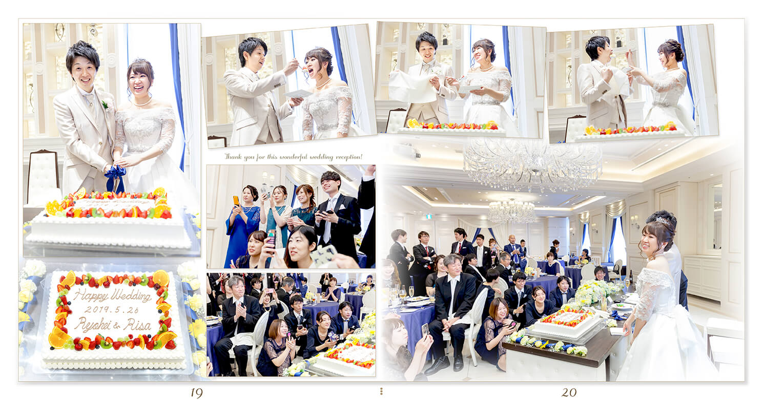 19～20ページ アンジェリオン オ プラザ東京 結婚アルバム