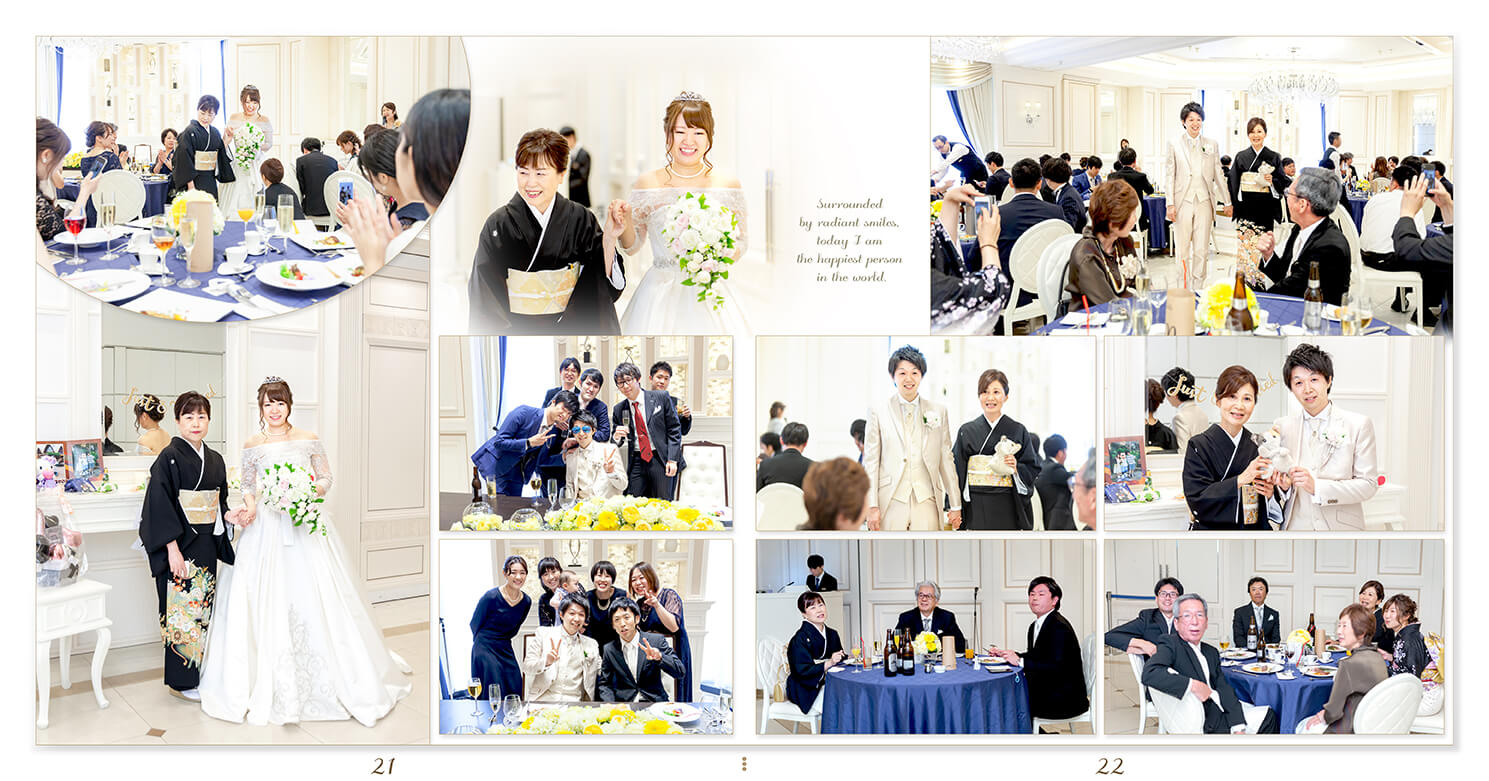 21～22ページ アンジェリオン オ プラザ東京 結婚アルバム