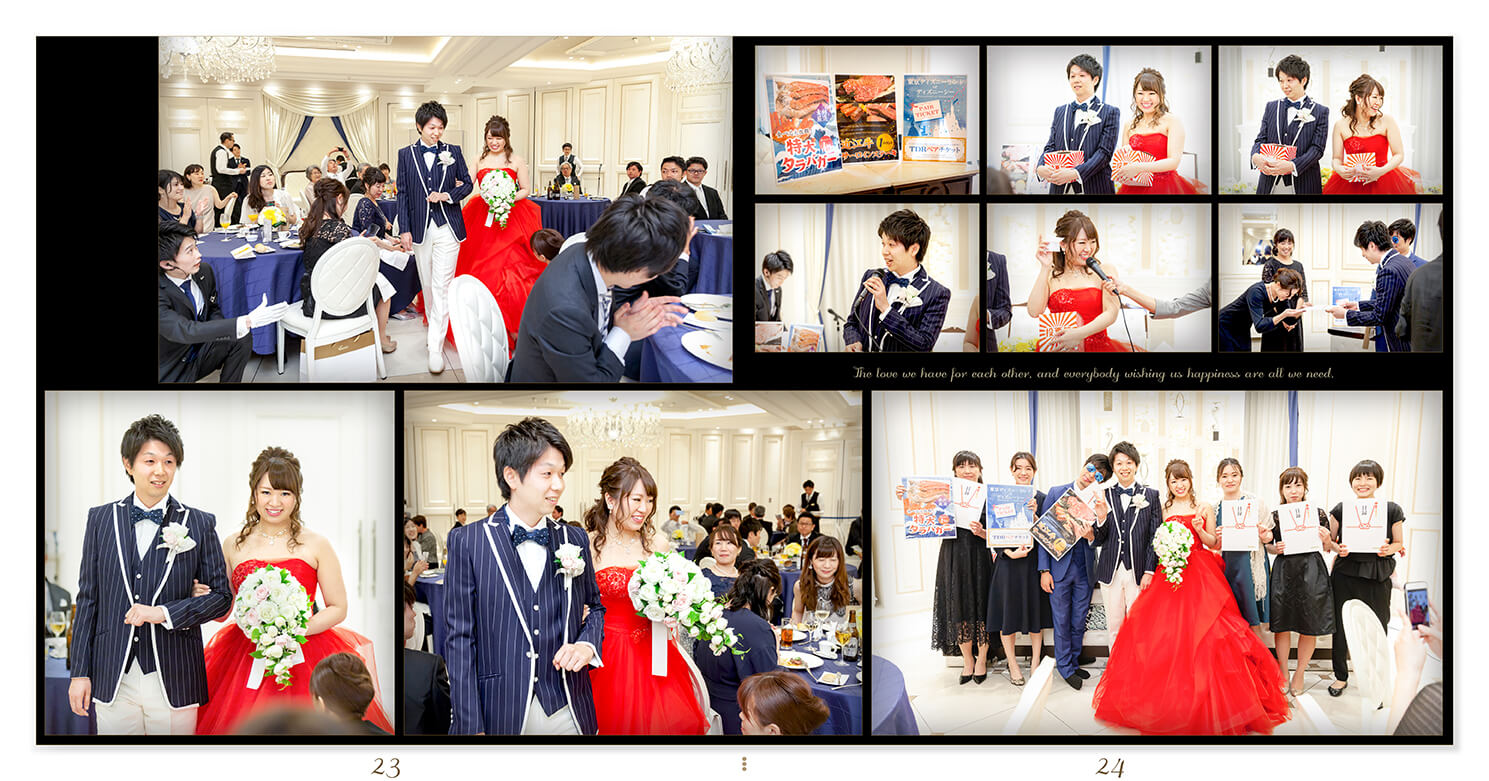 23～24ページ アンジェリオン オ プラザ東京 結婚アルバム