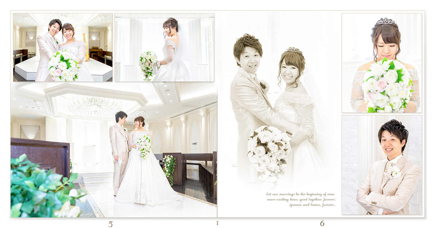5～6ページ アンジェリオン オ プラザ東京 結婚アルバム