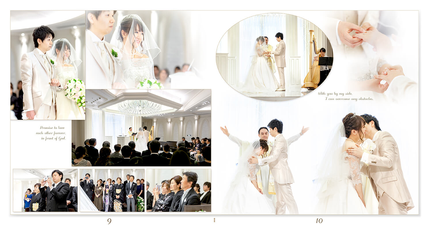 9～10ページ アンジェリオン オ プラザ東京 結婚アルバム