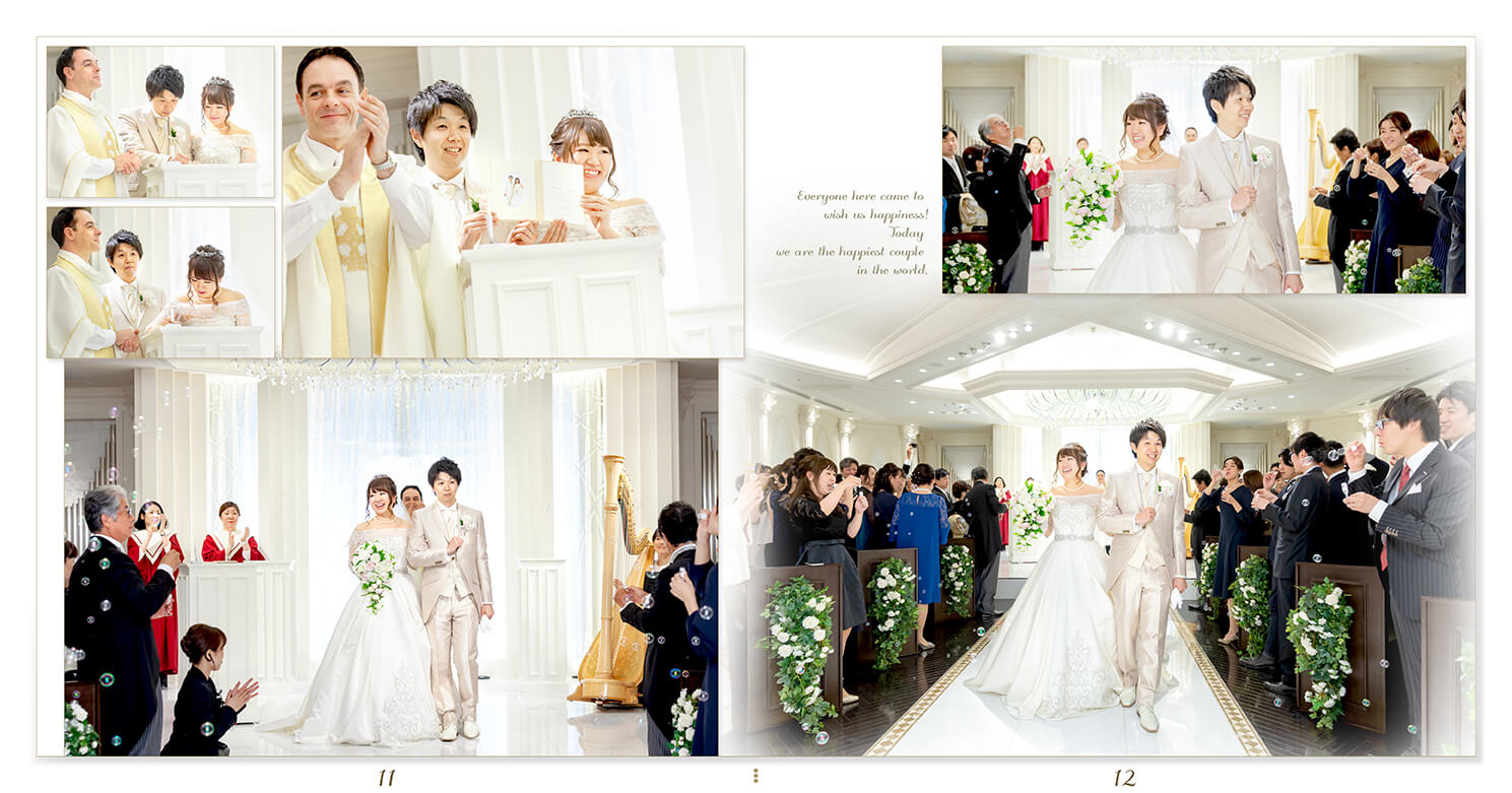 11～12ページ アンジェリオン オ プラザ東京 結婚アルバム