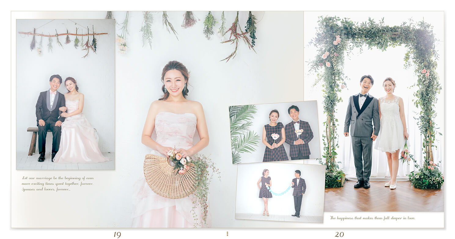 19～20ページ 韓国 前撮りアルバム