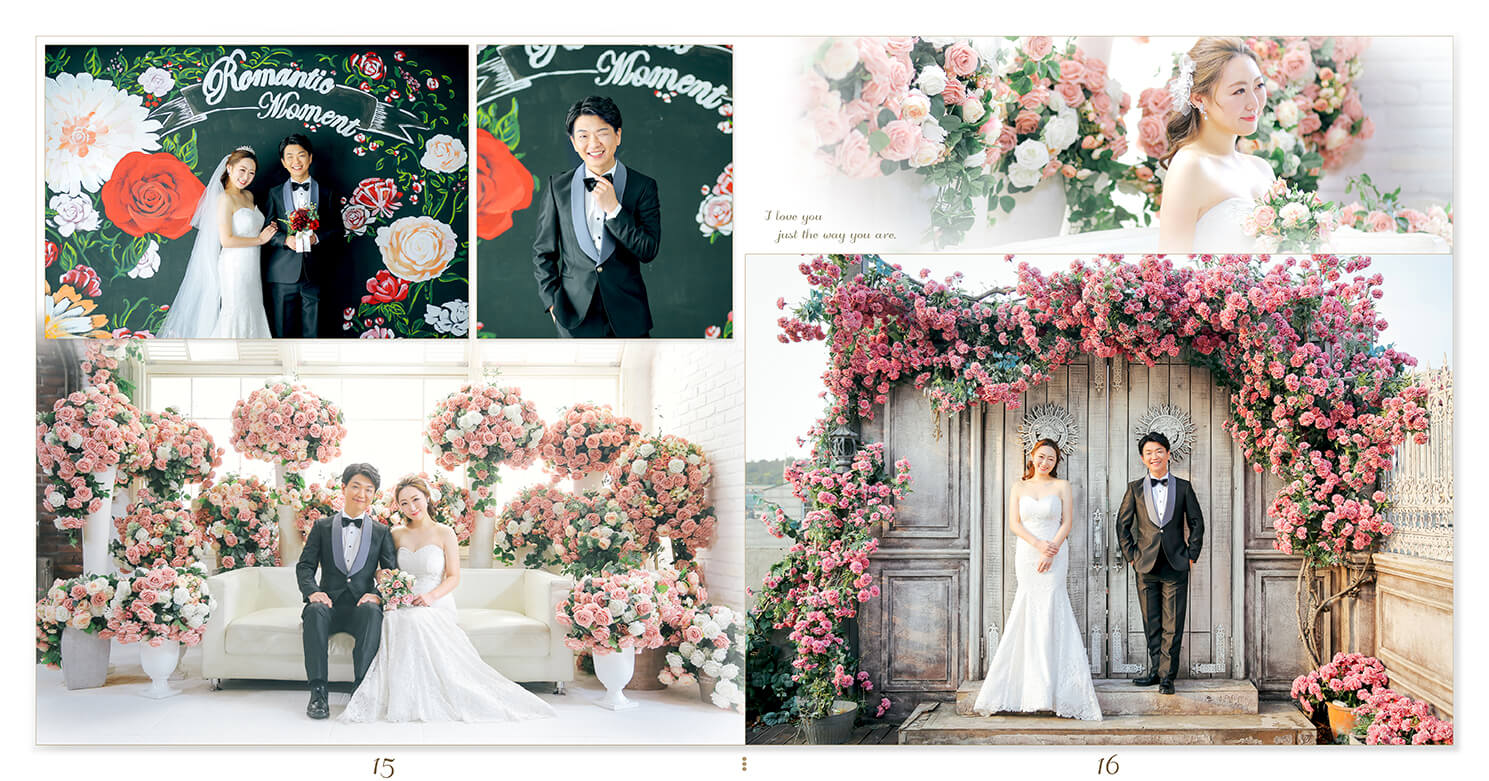 15～16ページ 韓国 前撮りアルバム