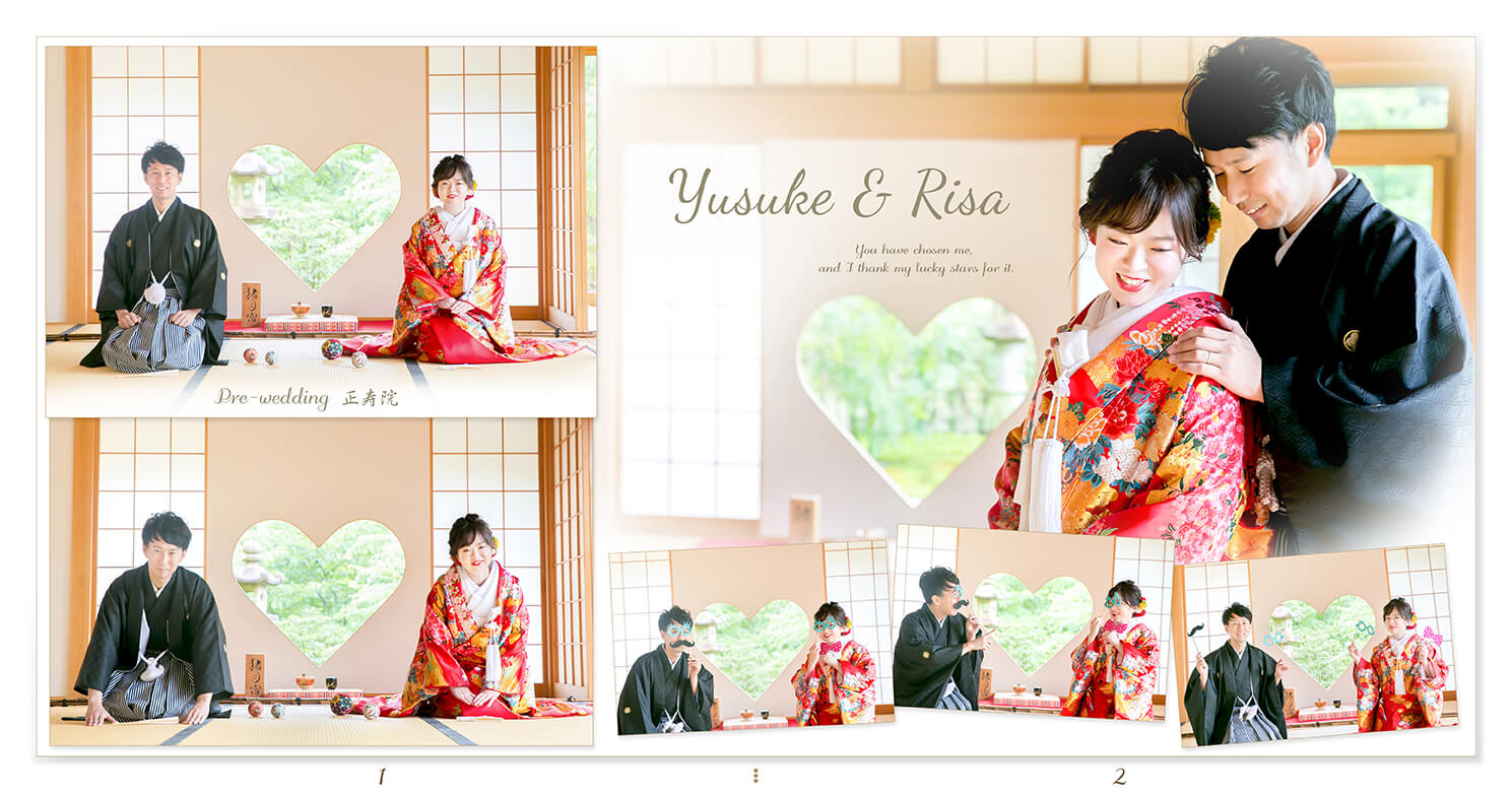 1～2ページ 正寿院　前撮りアルバム