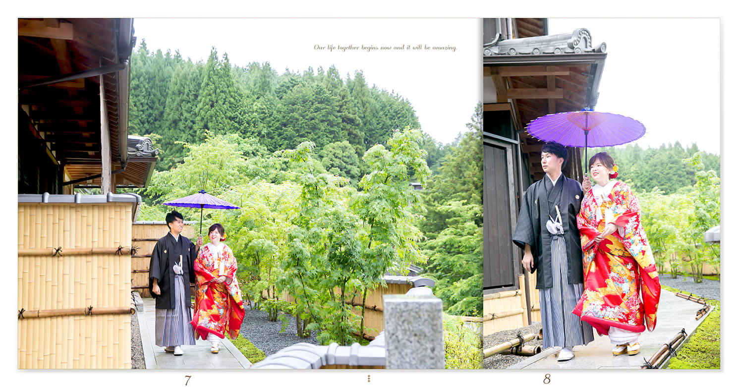 7～8ページ 正寿院　前撮りアルバム