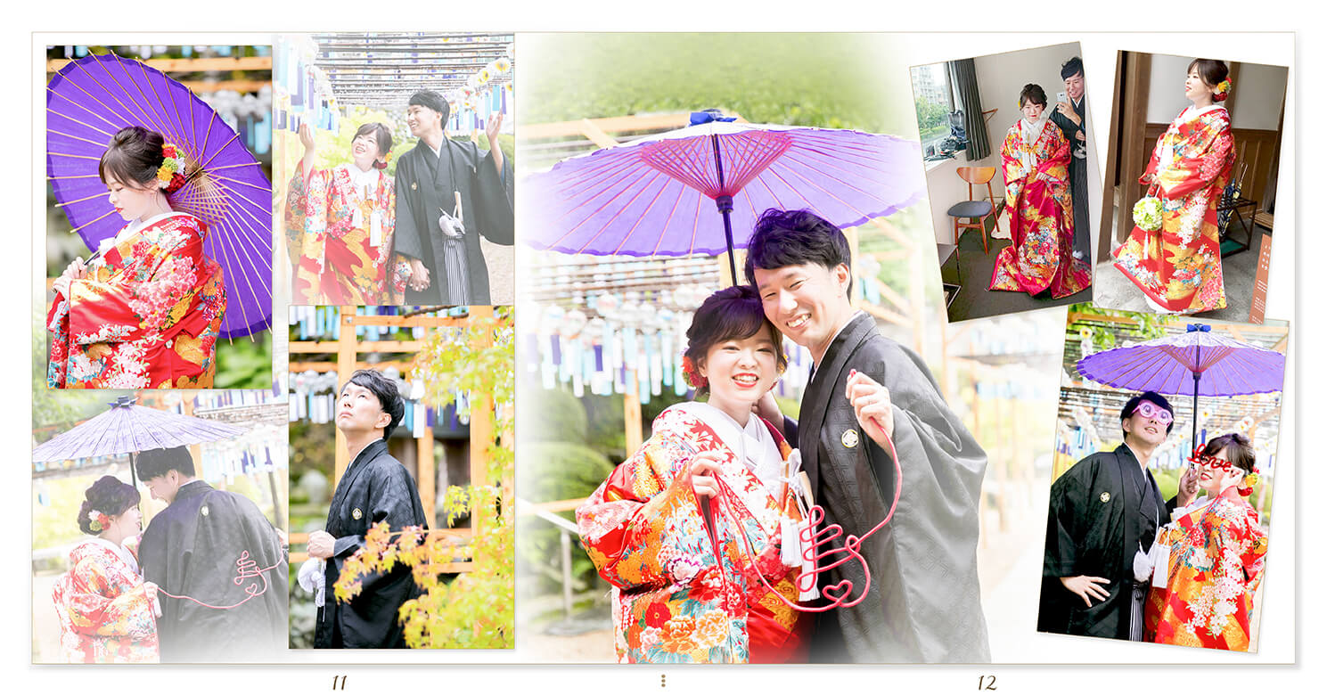 11～12ページ 正寿院　前撮りアルバム