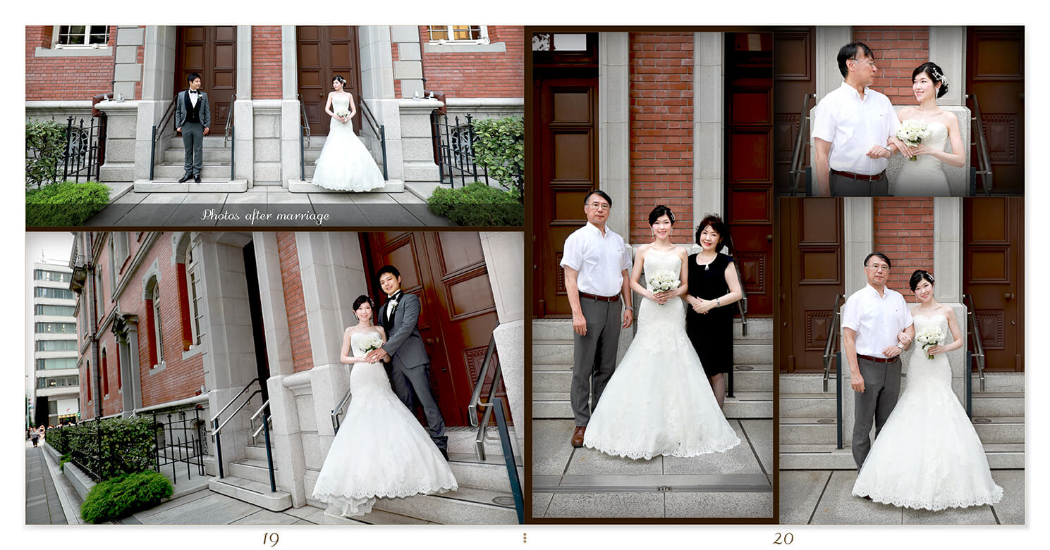19～20ページ ホテル雅叙園東京　結婚式アルバム