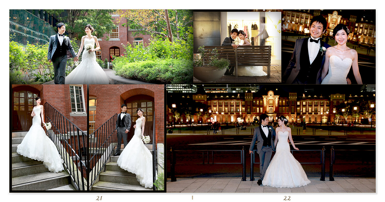 21～22ページ ホテル雅叙園東京　結婚式アルバム