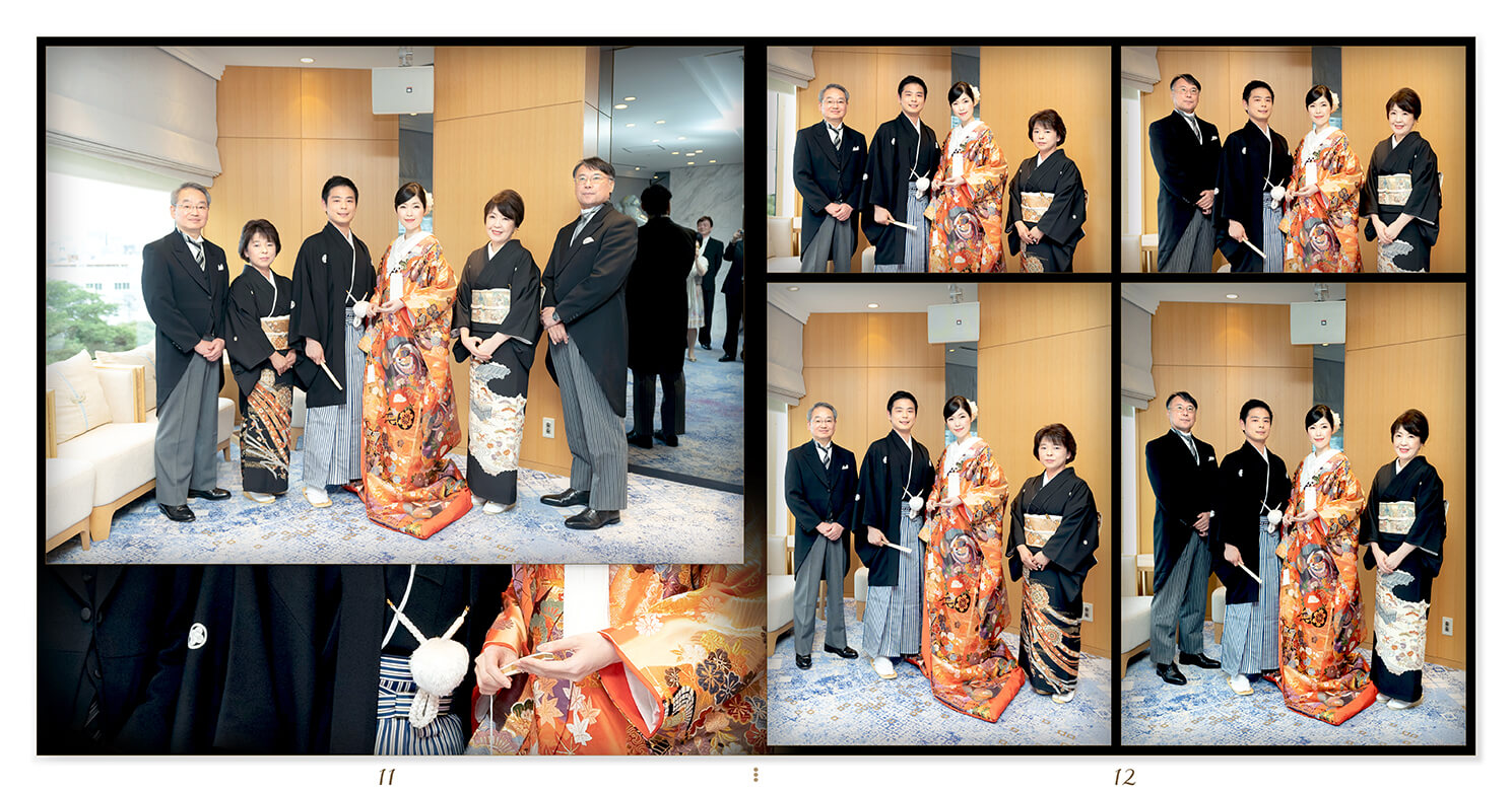 11～12ページ ホテル雅叙園東京　結婚式アルバム