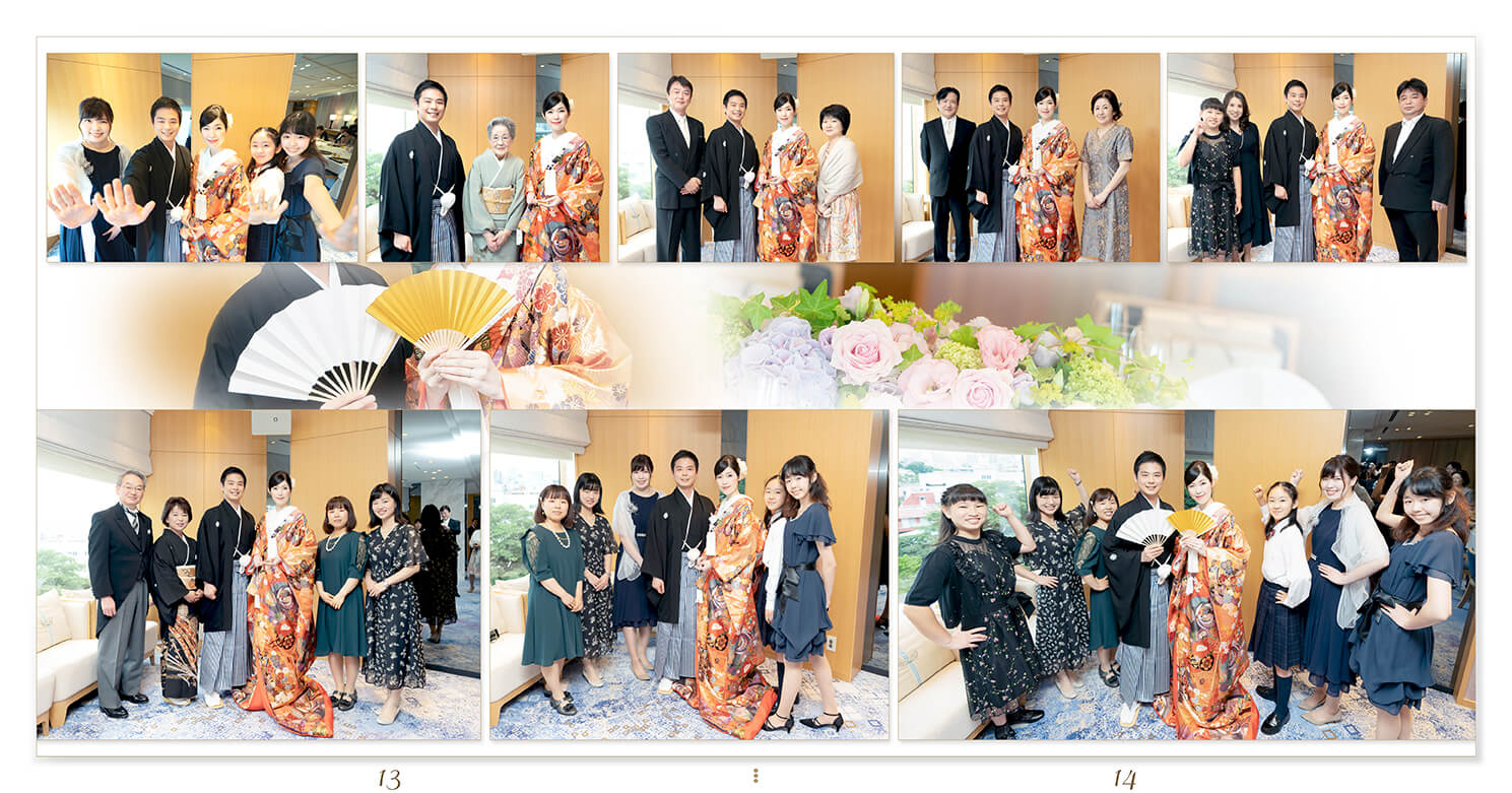 13～14ページ ホテル雅叙園東京　結婚式アルバム